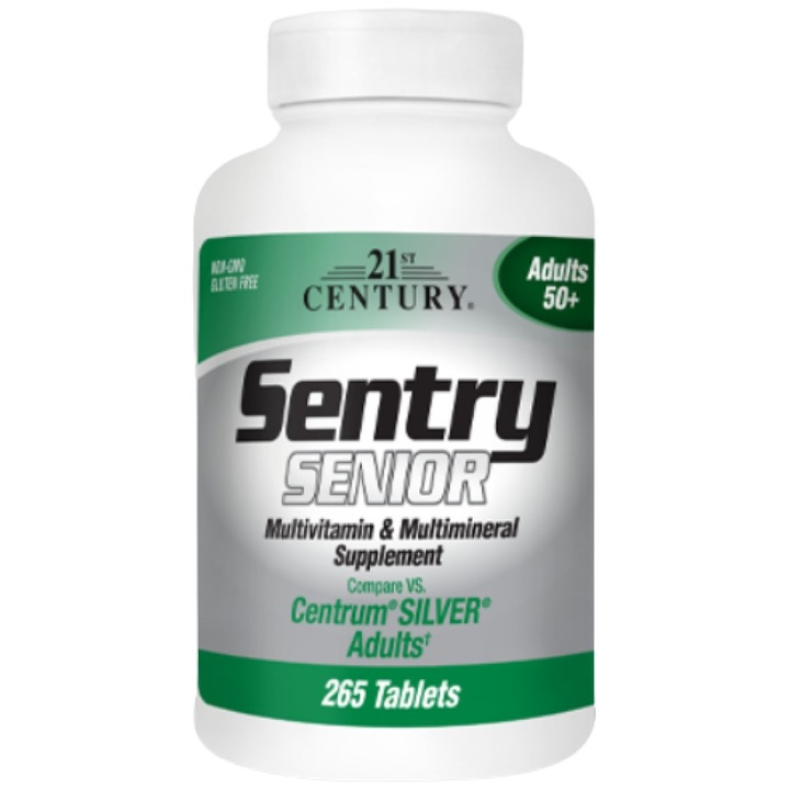 Supliment alimentar 21st Century Sentry Senior Multivitamin si Multimineral, 265 Tablete