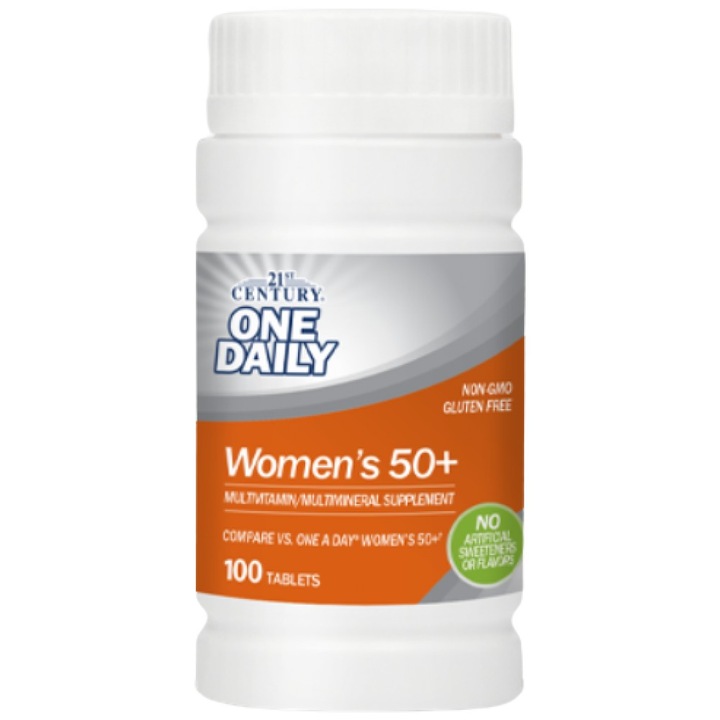 Supliment alimentar 21st Century One Daily Women`s 50plus, 100 tablete