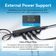 VENTION USB C HUB 5 в 1, 2 x USB 3.2 Gen 2 Type-C/2 x USB 3.2 Gen 2 Type-A/USB C, 10Gbps, 0.15m, Черен