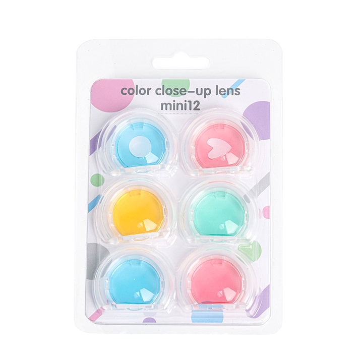 Комплект цветни филтри 6 в 1 за FujiFilm INSTAX MINI 12, 3.2x4 cm, Multicolor