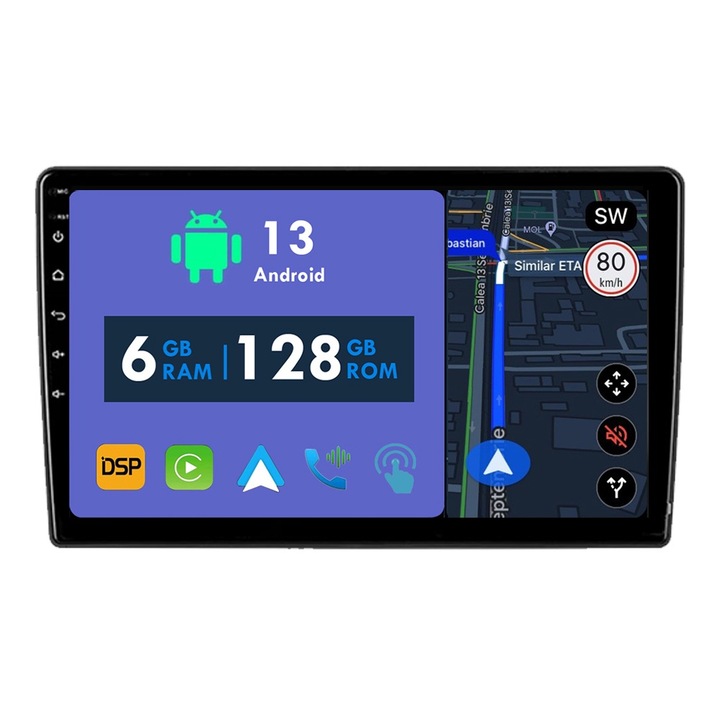 GPS navigációs CarPlay rádió Ford Transit 350 2020 - 2021 Android Auto Stereo Bluetooth érintőképernyő 6 GB RAM, 128 GB ROM