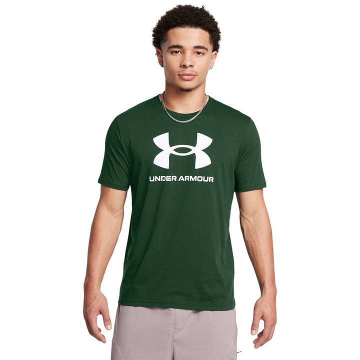 Tricou Under Armour Sportstyle Logo Update Ss 1382911301 Barbati Verde, Verde
