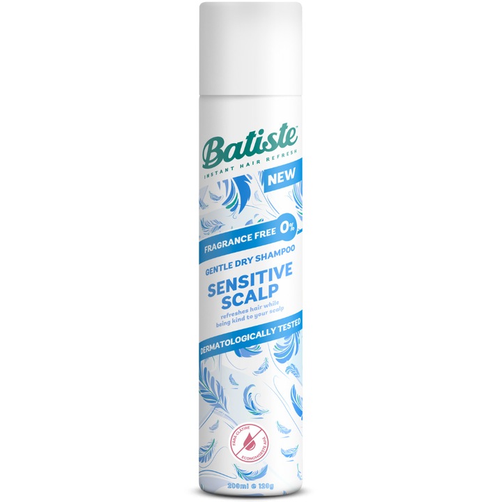 Sampon uscat Batiste Sensitive, 200 ml
