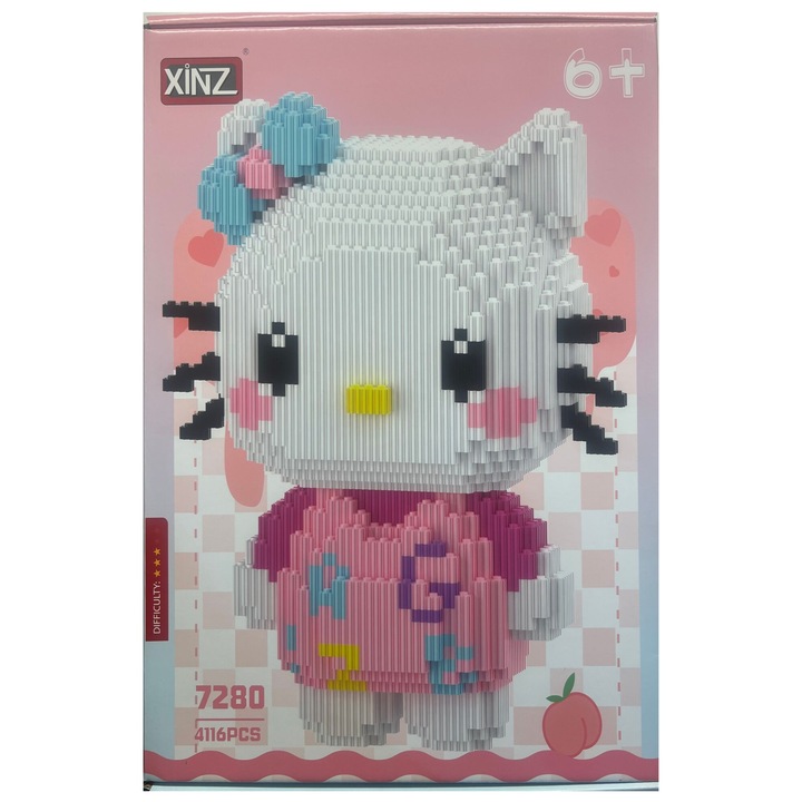 Hello Kitty építőkészlet, 4116 darabos