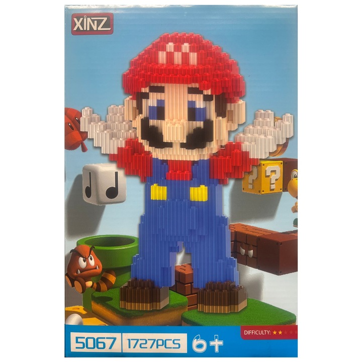 OEM Super Mario Brothers Építőkészlet, Mario, 1727 darab, többszínű
