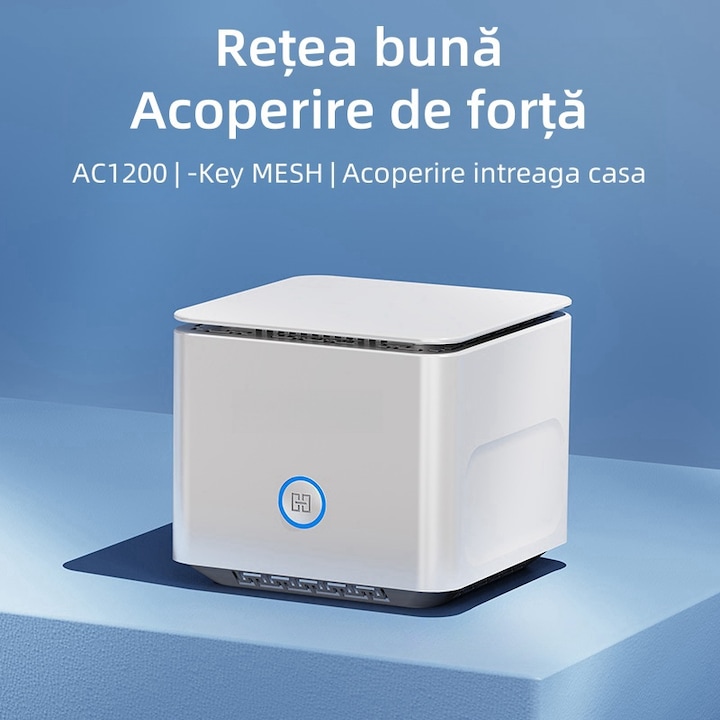 Retea Mesh Router wireless, semnal WIFI prin perete, 5G Gigabit dual-band, rata de ...