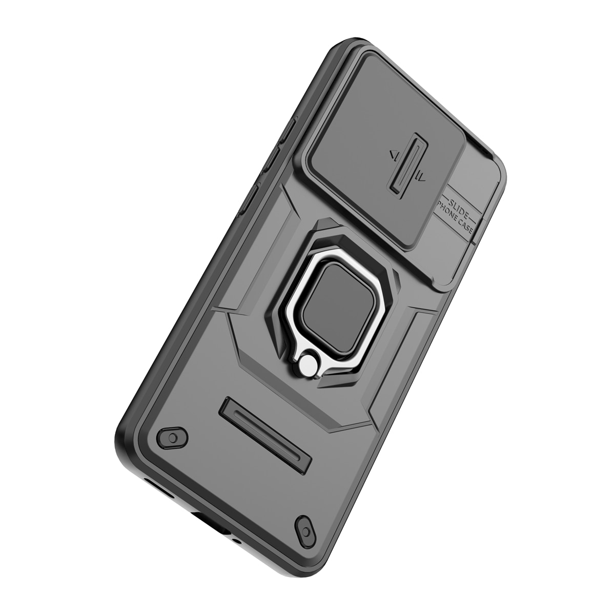 Husa de telefon mobil Armura rezistenta la socuri compatibila cu Xiaomi 14T cu protectie a camerei, Negru