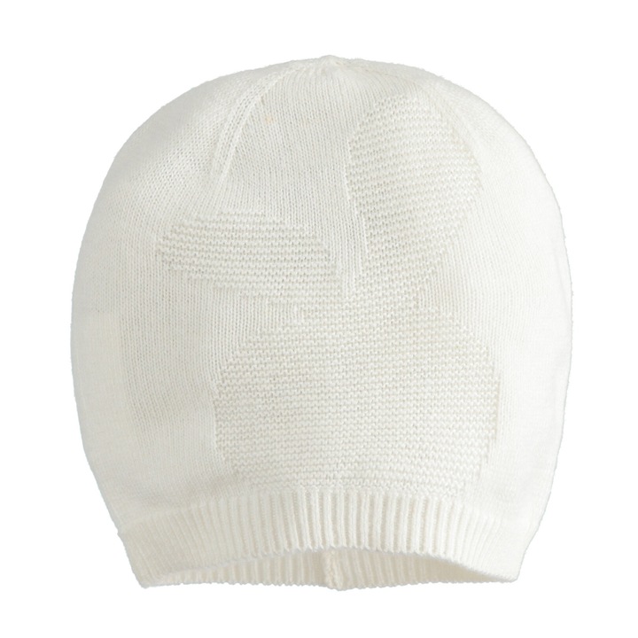 Caciulita pentru nou nascut, I Do, 4.5001, Alb Nature