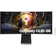 Monitor Gaming Curbat OLED Samsung Odyssey G8, 34", UWQHD (3440 x 1440), 175Hz, 0.03ms(GTG), 1800R, HDR10+ Gaming, G-Sync Compatible, FreeSync Premium Pro, Quantum Dot Color, Core Sync, Eye Saver Mode, HDMI, DP, Wi-Fi 5, BT 5.2, difuzoare, Argintiu
