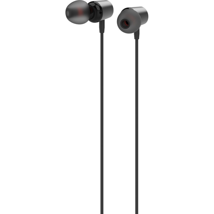 Casti in ear cu fir Vision Touch, jack 3.5, microfon, 16 ohm, negru, VT-A-HP01