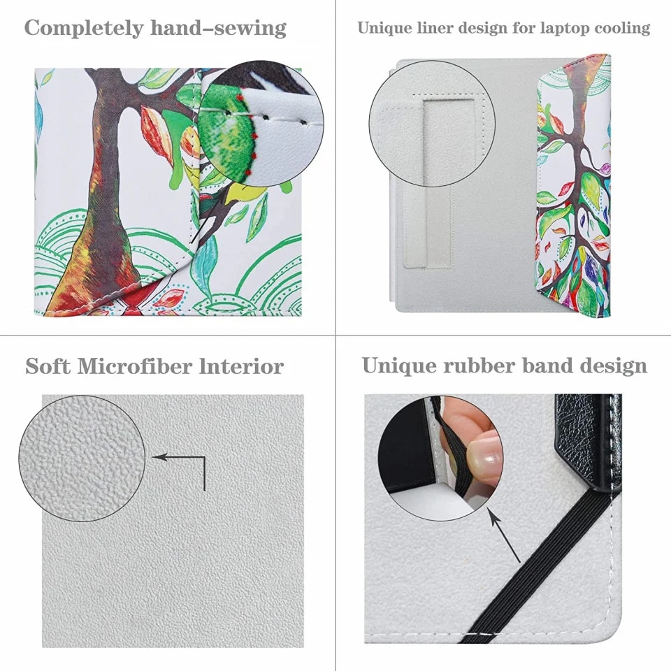 Husa de protectie pentru laptop Alapmk, compatibil cu 12 "Acer Chromebook Spin 512 R851TN, piele PU, multicolor