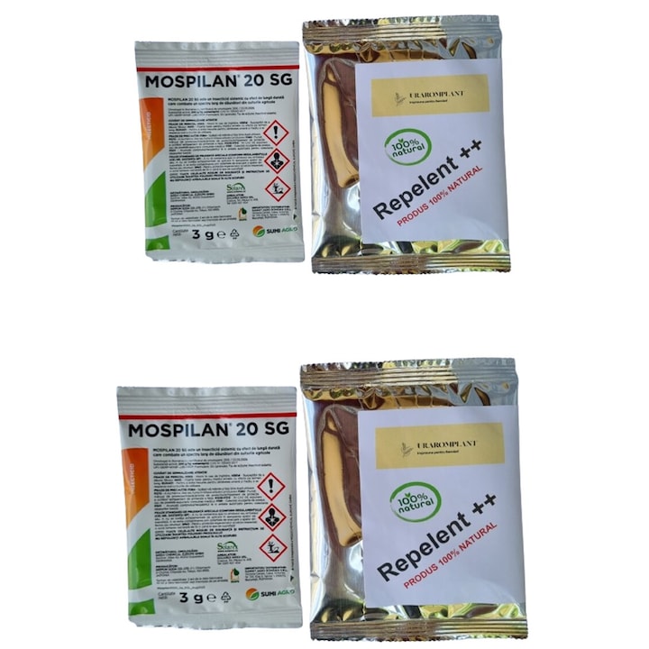 Insecticid, Mospilan, 20 sg, 6g + Repelent++ Bio, natural, organic 100%, 40g