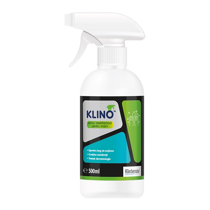 Dezinfectant pentru maini, KLINO-SPRAY, 500ml, Klintensiv