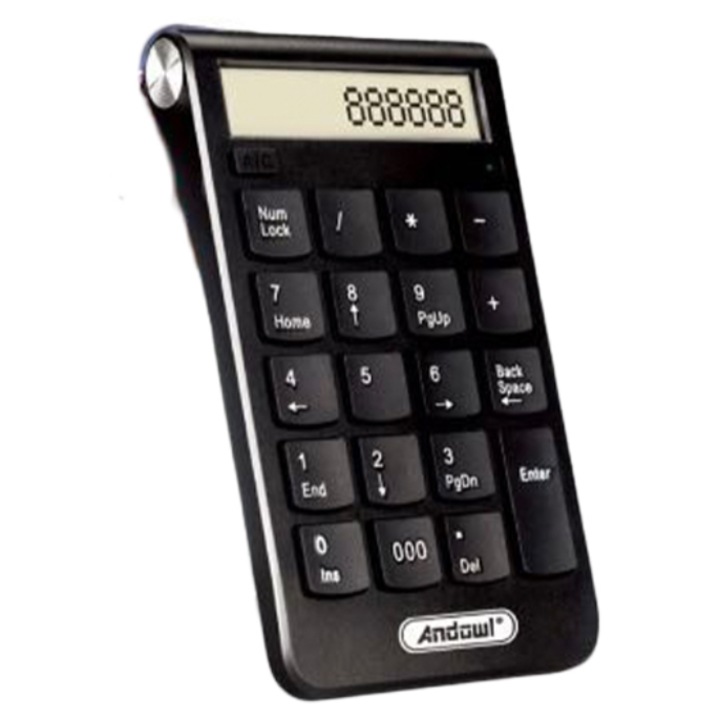 Tastatura Numerica Extensie Receptor Wireless USB 3.0 Andowl QJP30