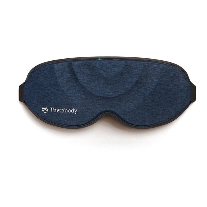 Маска за сън Therabody SleepMask, 3 режима на вибрация, включен USB-C кабел за зареждане, син