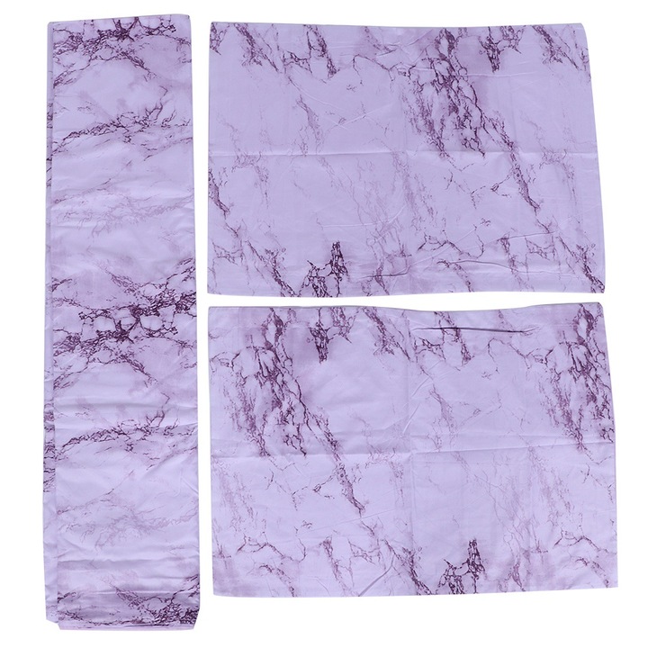Jormftte ágyneműhuzat garnitúra, márvány mintás, 2 részes, 230x260cm, lila