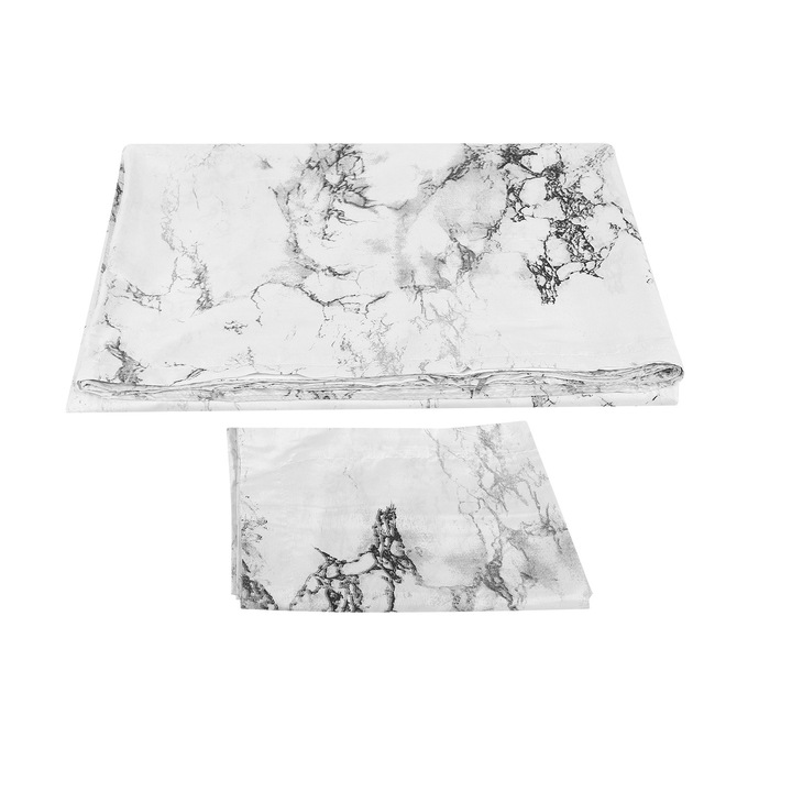 Jormftte ágyneműgarnitúra, márvány mintás, 1 paplanhuzat 150x200cm, 1 párnahuzat, poliészter