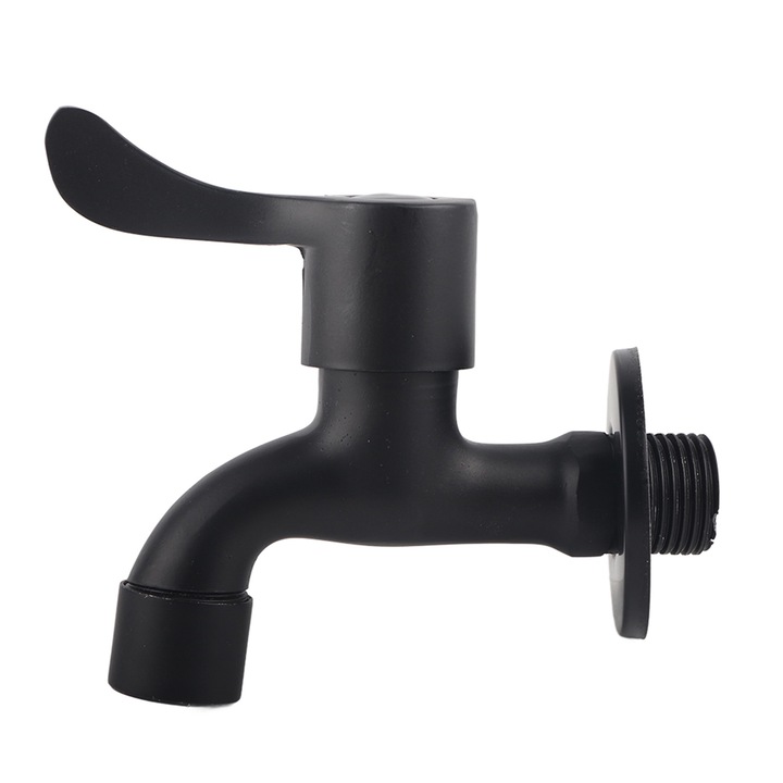 Robinet de perete, Mmgoqqt, inox, negru