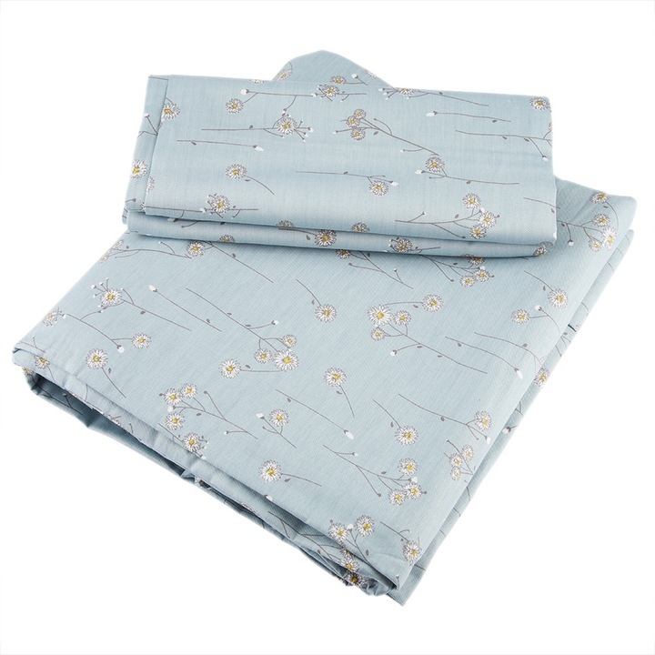 3 részes ágyneműhuzat garnitúra, Jormftte, 100% pamut, virágmintás, King méret