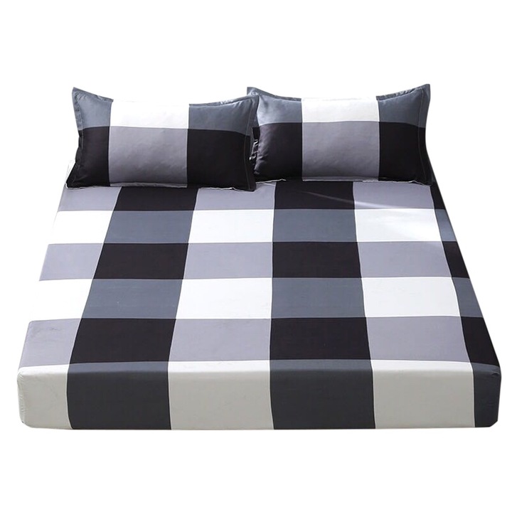 Kényelmes ágynemű csúszásmentes ágynemű Matracvédő huzat Párnahuzat otthoni szállodába (űrstílusú párnahuzat)