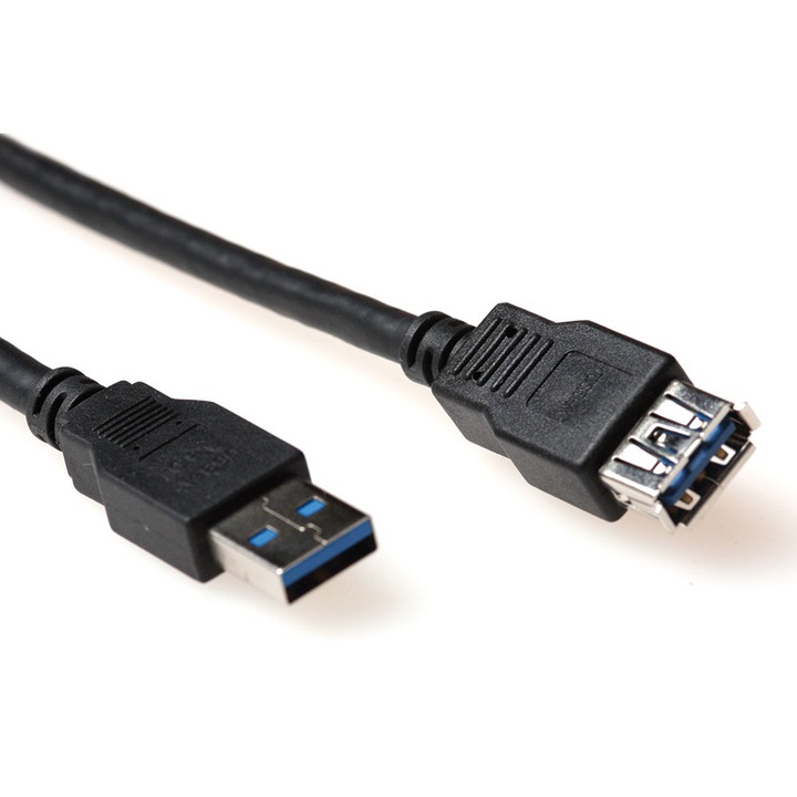 ACT (SB3041) USB-A USB 3.2 Gen 1 apa/anya kábel, 1m, fekete