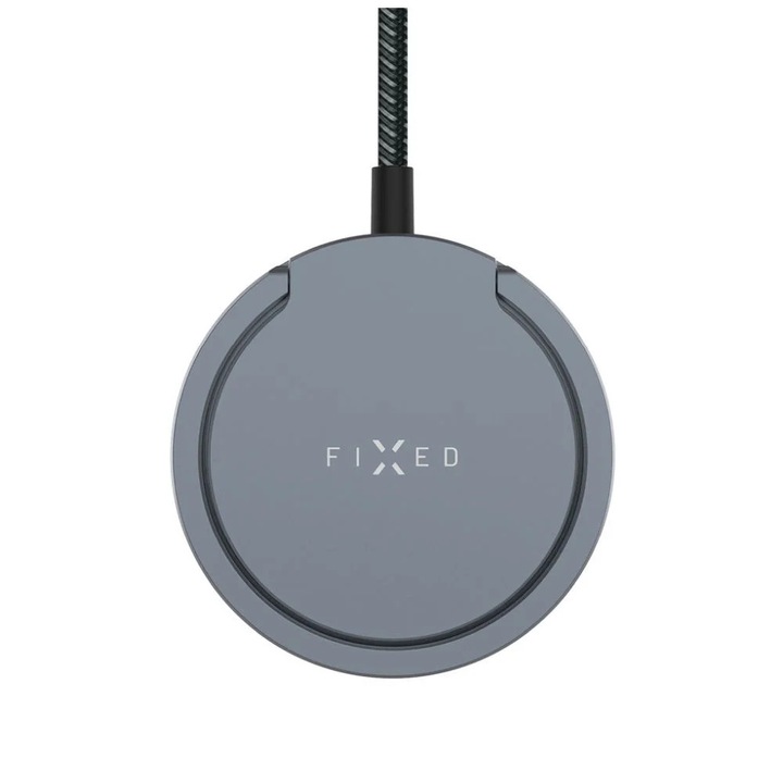 FIXED MagPad Qi2 vezeték nélküli töltő, MagSafe támogatás szürke (FIXMPADP-GR)