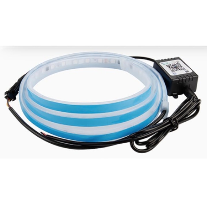 Led Q D304 RGB декоративна лента за кола дължина 1.8м 12V с апликация