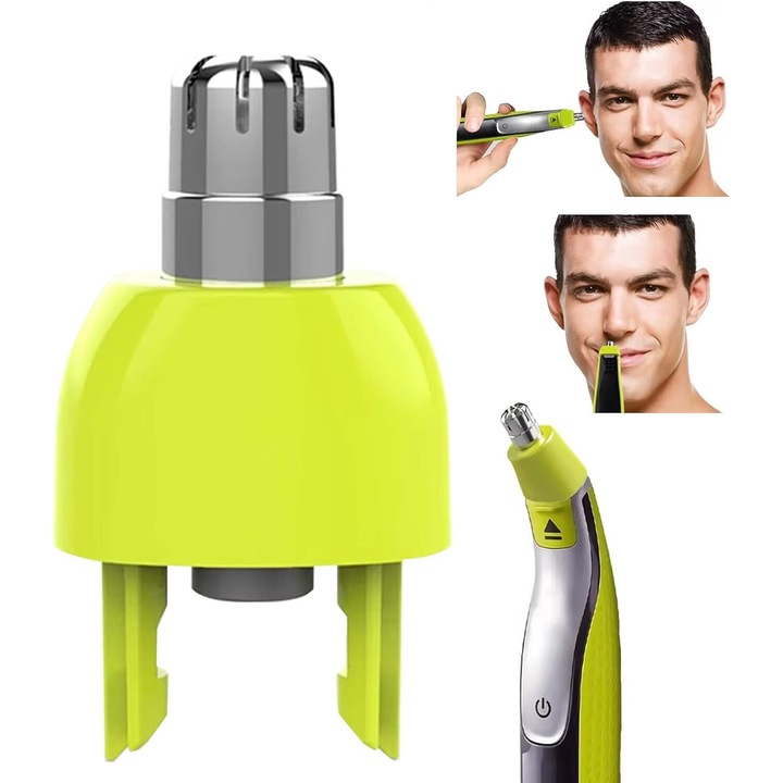 Cserefej készlet trimmerhez, PsAyl, rozsdamentes acél pengék, zöld