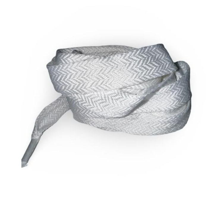 Sireturi late 1.5 cm alb