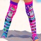 Sosete lungi colorate Madmia pentru fete fantasy Llama 6-99 ani