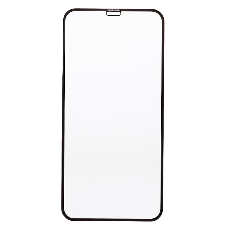 Üvegfólia iPhone 11 / XR teljes borítással, fekete