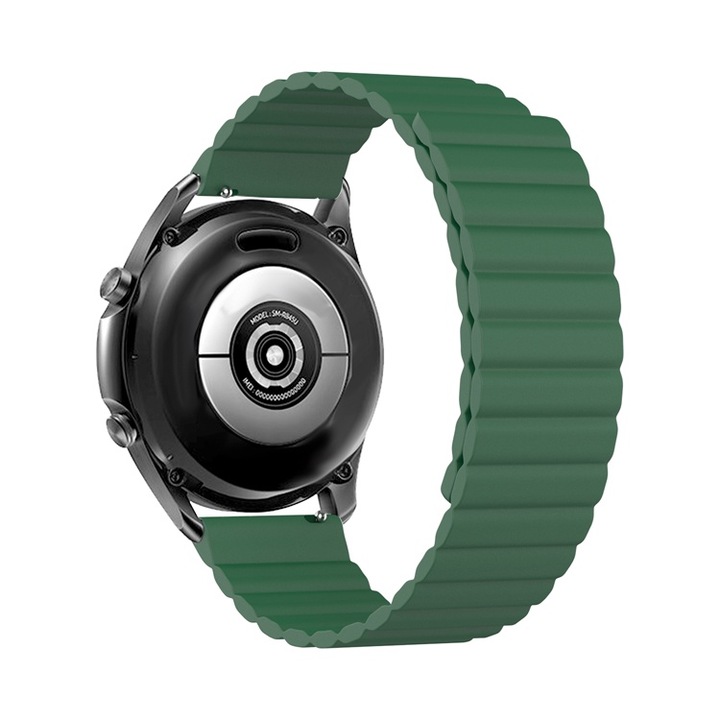 Curea Ceas Vogo® Universala Compatibila cu Xiaomi, Huawei Watch, Garmin, Amazfit, Samsung Galaxy Watch, 22mm, Marime L, Silicon, Verde