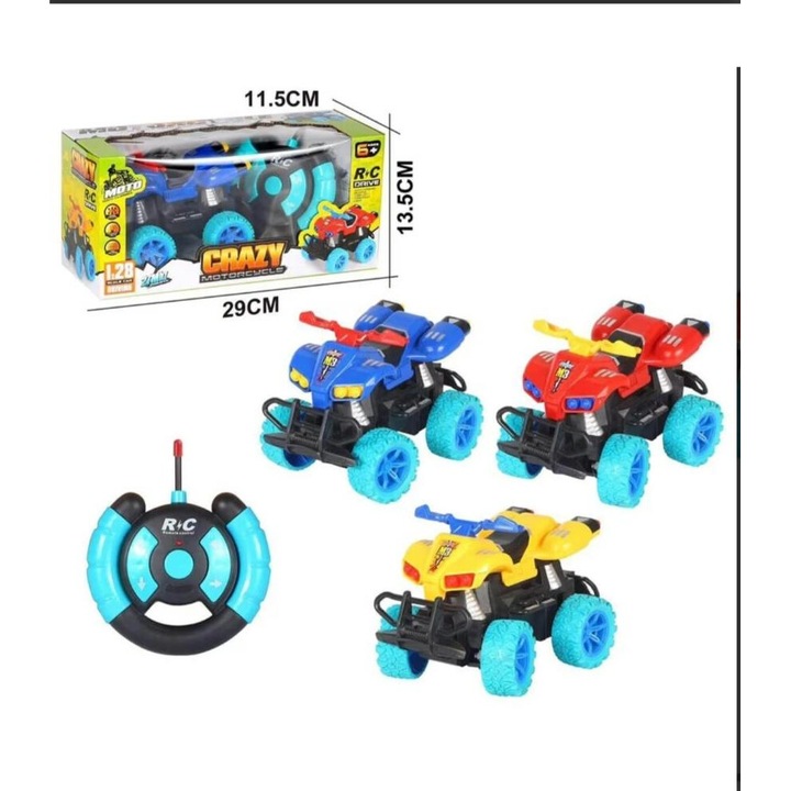 Atv/ buggy pentru copii cu telecomanda tip volan