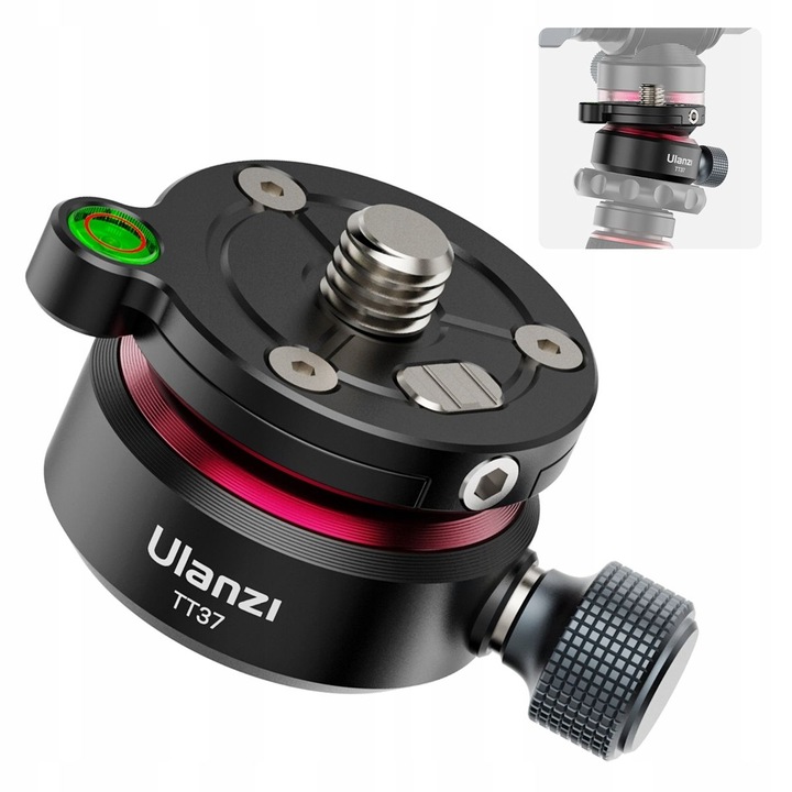 Cap trepied Ulanzi TT37 Mini Leveling Base for Tripod Head T065GBB1