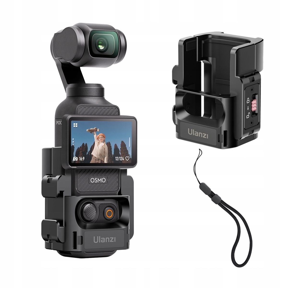 Carcasa Suport Sistem GoPro 1/4'' ISO pentru DJI OSMO POCKET
