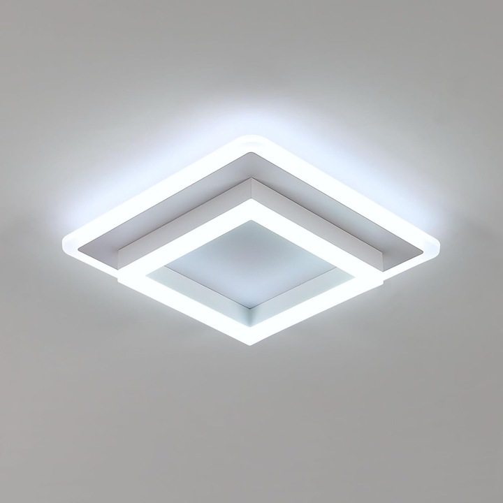 LED плафон, Toolight, модерен, 30W, 3375LM, квадратен, студена светлина 6500K, 30CM, подходящ за спалня, всекидневна, кухня, коридор