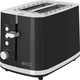 Prajitor de paine ECG ST 2766 Vintage Nero, 925 W, 2 felii, 7 niveluri de rumenire, negru