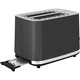 Prajitor de paine ECG ST 2766 Vintage Nero, 925 W, 2 felii, 7 niveluri de rumenire, negru