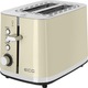 Prajitor de paine ECG ST 2766 Vintage Vanilla, 925 W, 2 felii, 7 niveluri de rumenire, crem