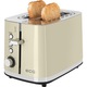 Prajitor de paine ECG ST 2766 Vintage Vanilla, 925 W, 2 felii, 7 niveluri de rumenire, crem