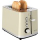 Prajitor de paine ECG ST 2766 Vintage Vanilla, 925 W, 2 felii, 7 niveluri de rumenire, crem