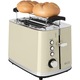 Prajitor de paine ECG ST 2766 Vintage Vanilla, 925 W, 2 felii, 7 niveluri de rumenire, crem