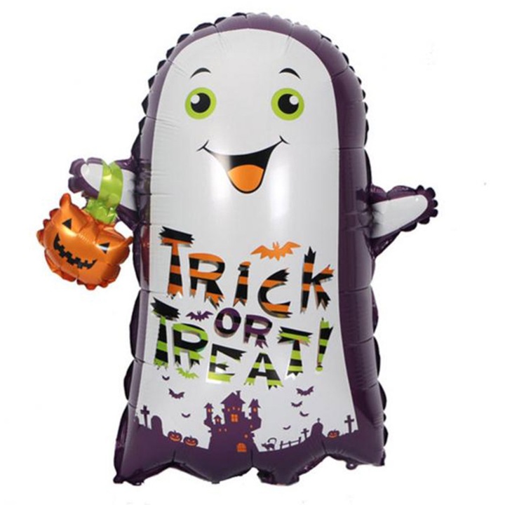 Jormftte Halloween lufik, szett, szellem és pók alakú, fekete, újrafelhasználható