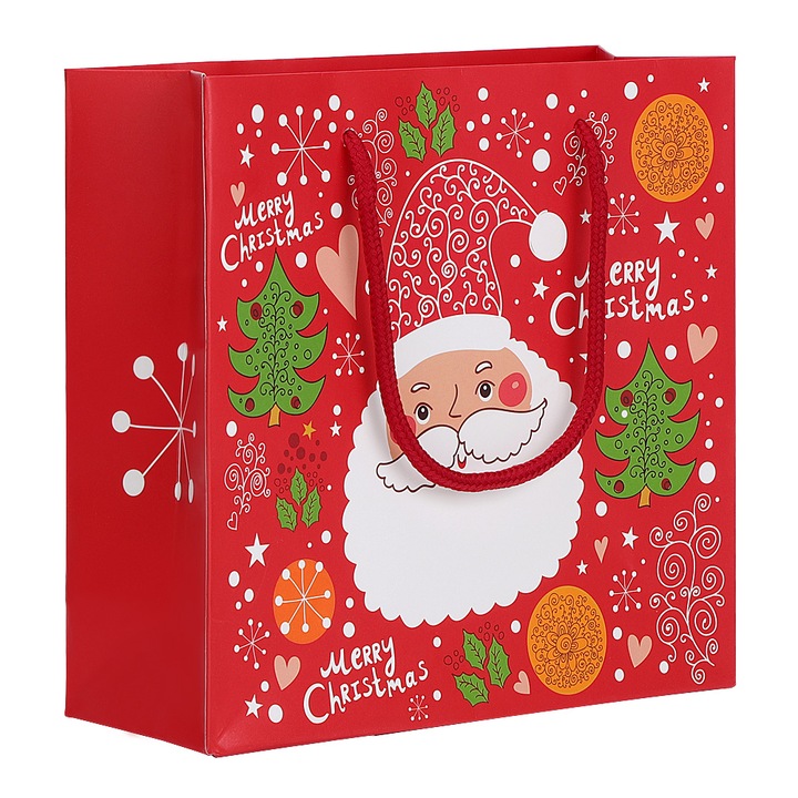 Jormftte karácsonyi ajándéktasakok, 20x20x8cm, imádnivaló dizájn, kis ajándékokhoz való készlet