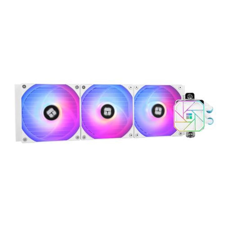 Cooler Procesor, Thermalright Aqua Elite 360 White A-RGB V3, LGA1851/LGA1700/AM5, Racire cu apa