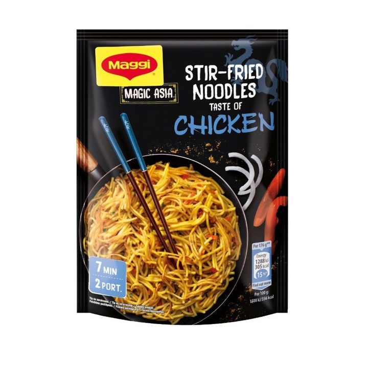 Полуготово ястие, MAGGI MGASIA, с вкус на пилешко, плик, 121g