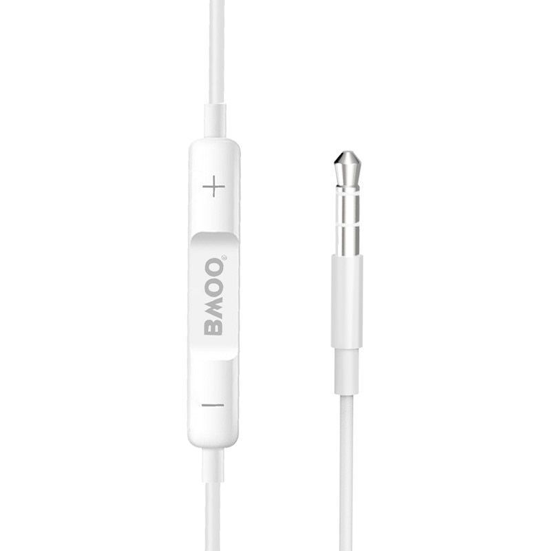Casti cu fir BWOO jack 3.5mm albe