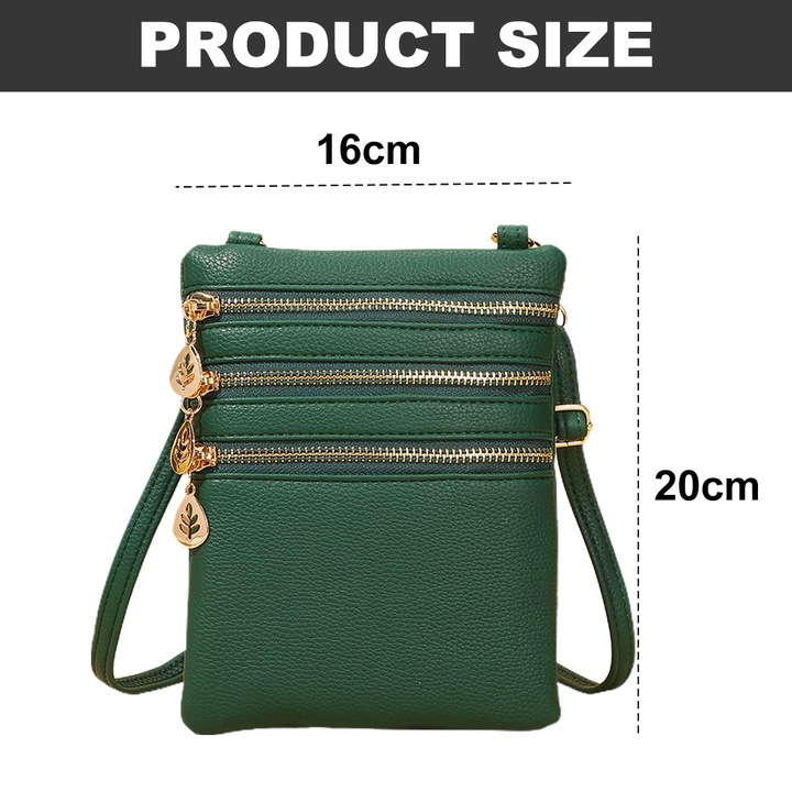 Női válltáska, Jormftte, zöld, 20x3x16cm, 11 darabos szett