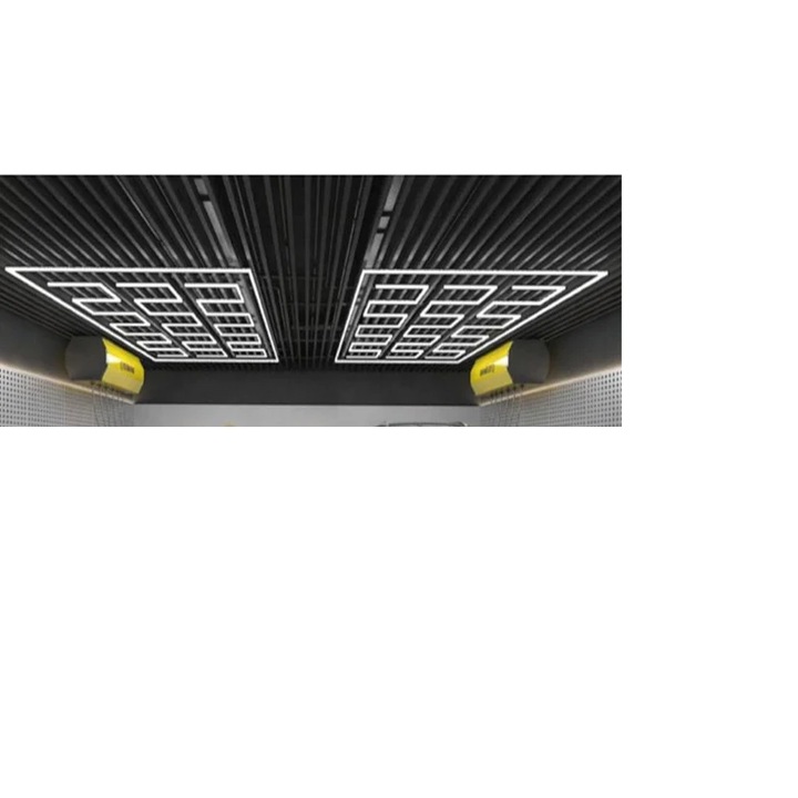 LED осветление за студио,. Гараж, Цех, Дневна топла светлина 3000 К, 243 х 484 см