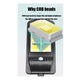 Set 2 X Lampa Solara Stradala 6COB 120 LED, Senzor de Miscare, Panou Solar Incorporat, Brat de Montare Inclus, Telecomanda cu Functii Multiple de Setare a Intensitatii Luminoase si Timpului de Functionare, IP65 Wateproof, Negru